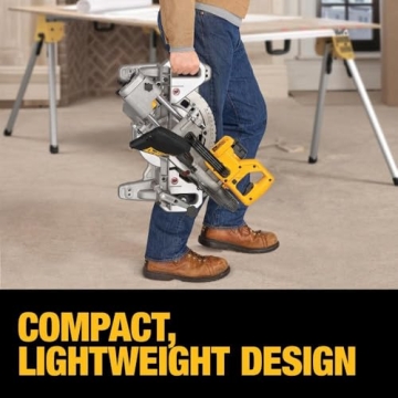 Lightweight DEWALT 20V MAX Cordless Miter Saw for Professionals