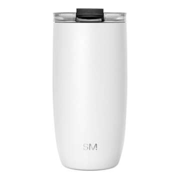 Simple Modern Travel Coffee Mug Tumbler with Flip Lid | Reusable Insulated Stainless Steel Cold Brew...