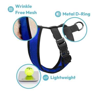 Gooby Comfort X Head In Harness - Black, Large - No Pull Small Dog Harness, Patented Choke-Free X Frame - Perfect on the Go Dog Harness for Medium Dogs No Pull or Small Dogs for Indoor and Outdoor Use