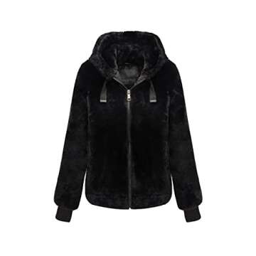 Bellivera Women Faux Fur Coat - Fluffy & Fashionable