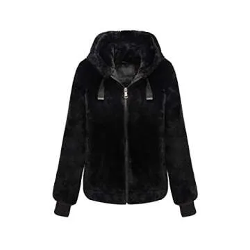 Bellivera Women Faux Fur Coat - Fluffy & Fashionable
