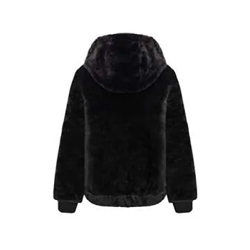 Bellivera Women Faux Fur Coat - Fluffy & Fashionable