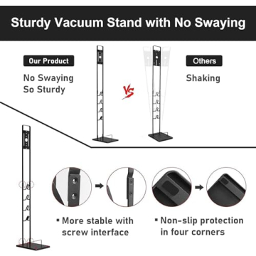 Foho Vacuum Stand for Dyson V Series – No Drill Needed