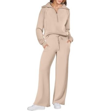 ANRABESS Trendy Women 2 Piece Sweatsuit Set - Stylish & Comfortable Lounge Wear