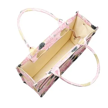 Beach Tote Bags Summer Travel Necessities for Vacation Trip Cruise Essentials Accessories Stuff Swim Pool Gear Beachbag Packable Birthday Gift for Women Pink Pineapple Palm