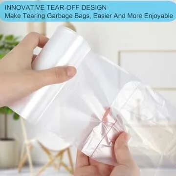 3 Gallon Clear Bathroom Trash Bags - 100 Count Pack
