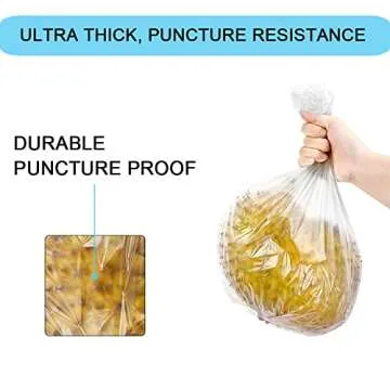 3 Gallon Clear Bathroom Trash Bags - 100 Count Pack