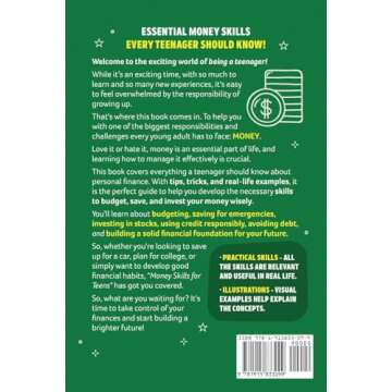 Money Skills for Teens: A Beginner’s Guide to Budgeting, Saving, and Investing. Everything a Teena...