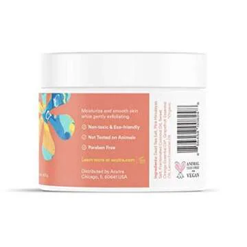 ASUTRA Dead Sea Salt Essential Oil Body Scrub Exfoliator (Vitamin C), 16 oz - Ultra Hydrating, Gentle, & Moisturizing - Coconut, Sweet Orange, Grapefruit, and Lemon Oils – Pink Himalayan Salt