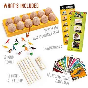 Dino Eggs Dig Kit for Kids 3-5 - Perfect for Parties