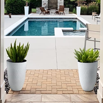 Stylish Worth Garden 21" Tall Planters - Durable & Elegant