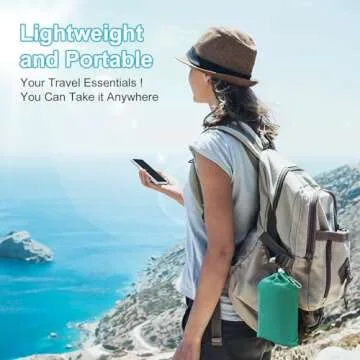 ISOPHO Beach Blanket, 79''×83'' Picnic Blankets Waterproof Sandproof for 4-7 Adults, Oversized Lightweight Beach Mat, Portable Picnic Sand Proof Mat for Travel, Camping, Hiking, Packable w/Bag