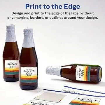 Avery Durable Waterproof Square Labels with Sure Feed, Print to The Edge, 3" x 3", 150 Oil and Tear-Resistant Labels, Laser/Pigment-Based Inkjet Printable Labels (36576)