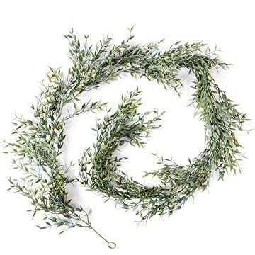 Stunning 3 pcs Artificial Italian Ruscus Greenery Garland | 6 Feet for Weddings and Home Decor