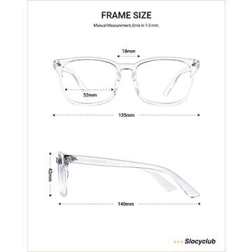 Stylish Slocyclub Blue Light Blocking Glasses for Everyone
