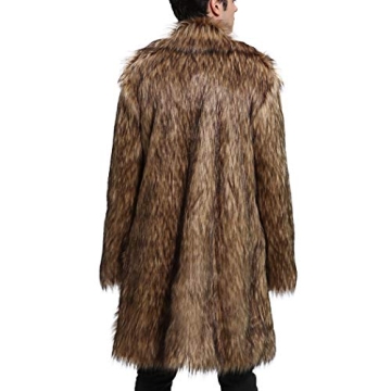 Luxury Faux Fur Coat for Men - Winter Fashion Essential