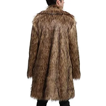Luxury Faux Fur Coat for Men - Winter Fashion Essential