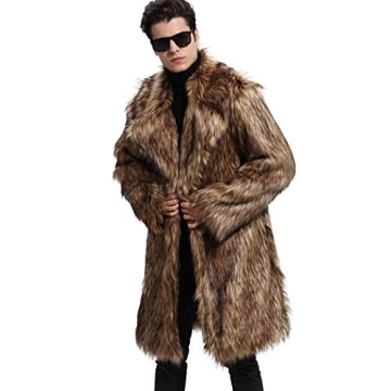 Luxury Faux Fur Coat for Men - Winter Fashion Essential