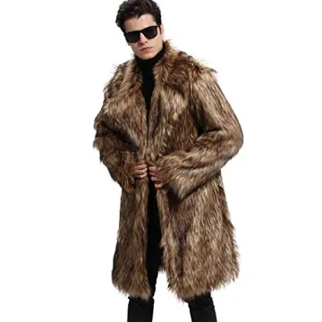 Luxury Faux Fur Coat for Men - Winter Fashion Essential