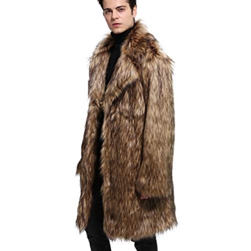 Luxury Faux Fur Coat for Men - Winter Fashion Essential