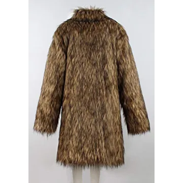 Luxury Faux Fur Coat for Men - Winter Fashion Essential