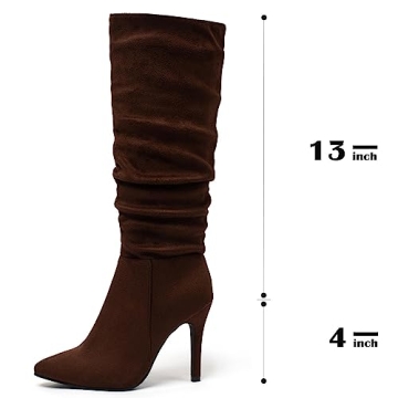 Stylish Katliu Suede Knee High Boots for Women