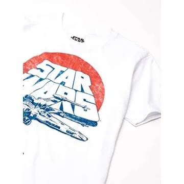 Star Wars Boys Vintage Inspired X-Wing Fighter T-Shirt - Soft and Comfy