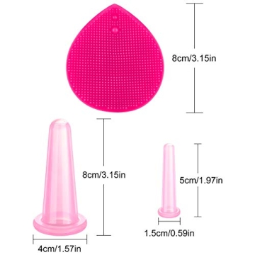 BBTO Silicone Facial Cupping Set for Glowing Skin