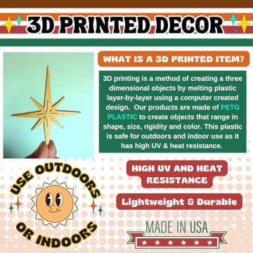 Midcentury Modern Vintage Style Atomic Star Bursts Fridge Magnets Art Refrigerator Kitchen Décor 19...