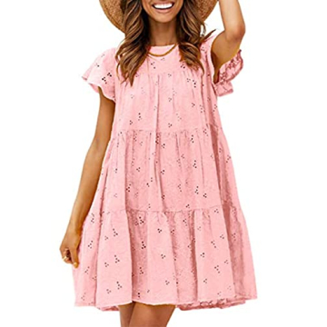Amegoya Women's Floral Mini Dress for Summer Style