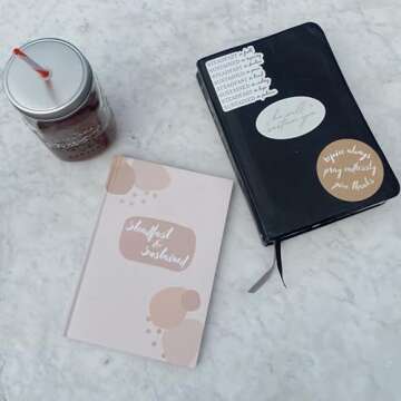 Steadfast and Sustained Bible Notes and Large Church Journal Duo - Christian Journals 2 Pack Sermon Notes Journal and Devotional for Verses, Takeaways, Notes, and Prayer (SOAP Inspired Style)