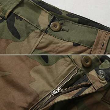 AKARMY Womens Cargo Pants with Pockets Outdoor Casual Ripstop Camo Military Combat Construction Work Pants 2039 C29 Camo