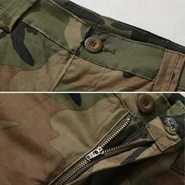 AKARMY Womens Cargo Pants with Pockets Outdoor Casual Ripstop Camo Military Combat Construction Work Pants 2039 C29 Camo