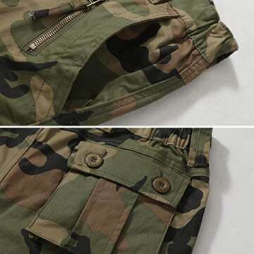 AKARMY Womens Cargo Pants with Pockets Outdoor Casual Ripstop Camo Military Combat Construction Work Pants 2039 C29 Camo