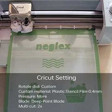 10PCS 7mil Blank Mylar Stencil Sheets,12X12 inch Milky Translucent PET Blank Stencils Sheets,Template Material for Cutting Machines, Laser Cutting, Food-Safe Craft Plastic