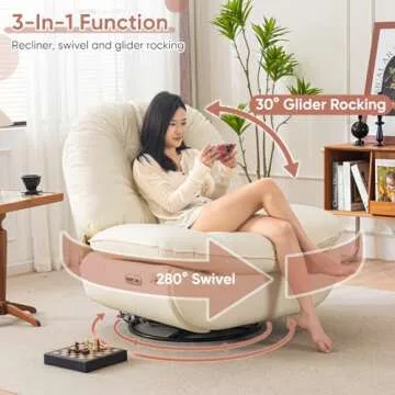 Oversized Electric Recliner Chair with Voice Control
