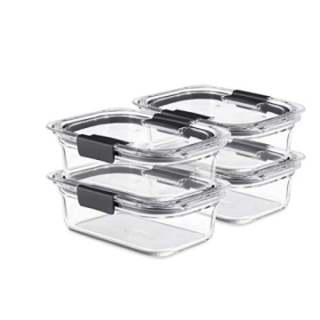 Rubbermaid Brilliance Glass Food Storage Containers Leak-Proof