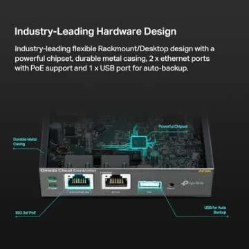 TP-Link Omada Hardware Controller | SDN Integrated | PoE Powered | Manage Up to 100 Devices | Easy & Intelligent Network Monitor & Maintenance | Cloud Access & Omada App (OC200)