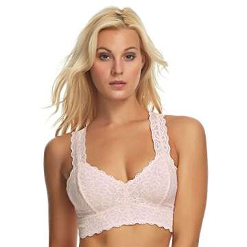 Jezebel by Felina Lace Bralette 2-Pack - Wire Free & T-Back Design