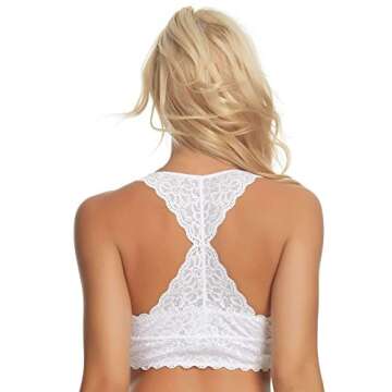 Jezebel Lace Bralette - Wire-Free & T-Back Style Set