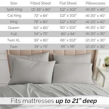 Southshore Fine Living Extra Deep Pocket Queen Bed Sheet Set