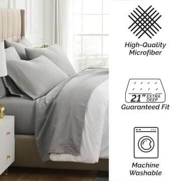 Southshore Fine Living Extra Deep Pocket Queen Bed Sheet Set