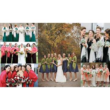 elzama Solid Color Shawl Scarf | Large & Cashmere Soft Pashmina For Women | Winter Blanket Wrap