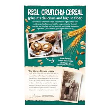 Nature's Path Organic Smart Bran Cereal, 10.6 oz (Pack of 1), Non-GMO
