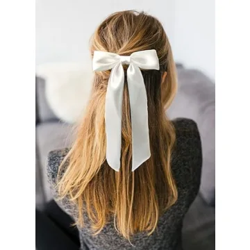 Elegant Satin Hair Bow Clips - Perfect for All Occasions