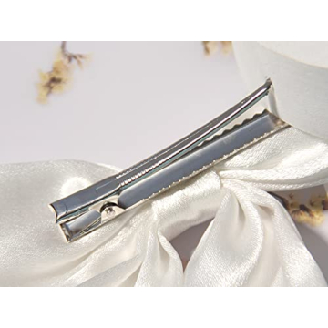 Elegant Satin Hair Bow Clips - Perfect for All Occasions