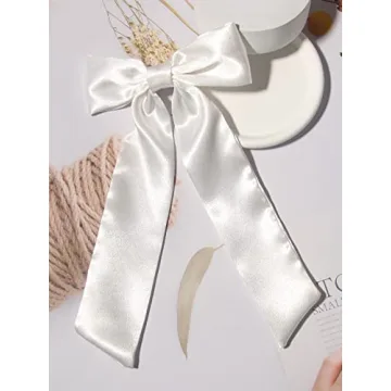 Elegant Satin Hair Bow Clips - Perfect for All Occasions