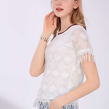 GEAK Compatible with Resin Apple Watch Bands 40mm 38mm 41mm for Women Men, Stylish Resin Bracelet iWatch Replacement Bands with Stainless Steel Buckle for iWatch Series 7/6/5/4/3/2/1/SE Nougat White