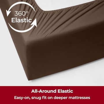 Mellanni Extra Deep King Sheets - Luxury Cooling Softness