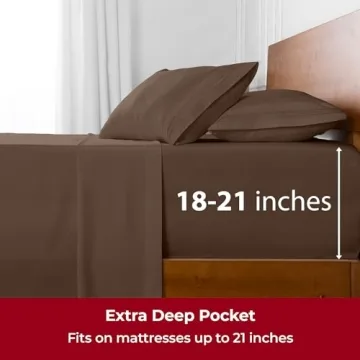 Mellanni Extra Deep King Sheets - Luxury Cooling Softness